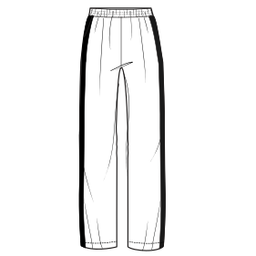 Moldes de confeccion para DAMA Tallas Grandes Pantalon 6038